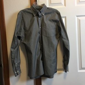 Tommy Hilfiger Custom Fit Button Down Black Sz M